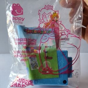 3/$20💗2018 McDonald's Nintendo Super Mario Princess Peach Spinning Game Toy